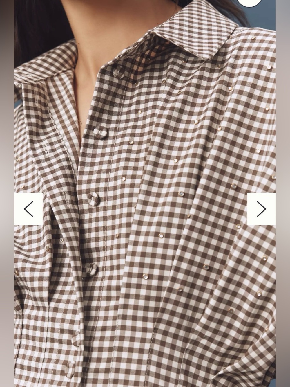 Anthropologie Tobie Studded shirtdress - Picture 4 of 7
